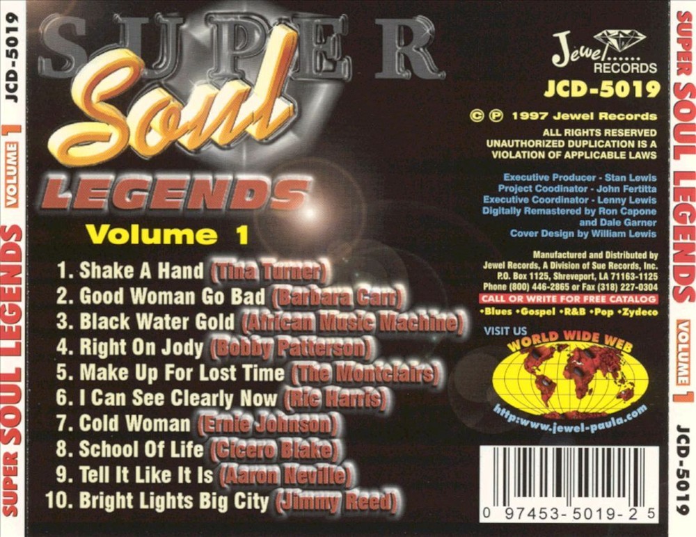 VARIOUS ARTISTS SUPER SOUL LEGENDS, VOL. 1 NEW CD