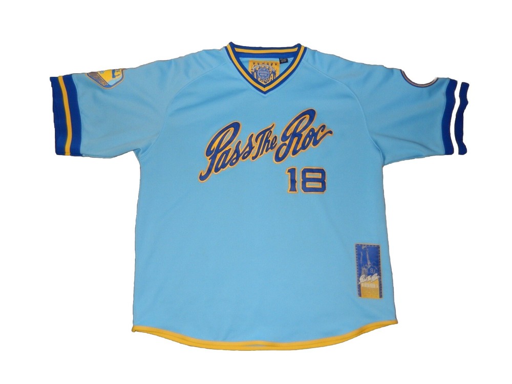 Pass The Roc 1891 Jersey Fan Basketball Shirt Light Blue Mens Size XXXL Vintage