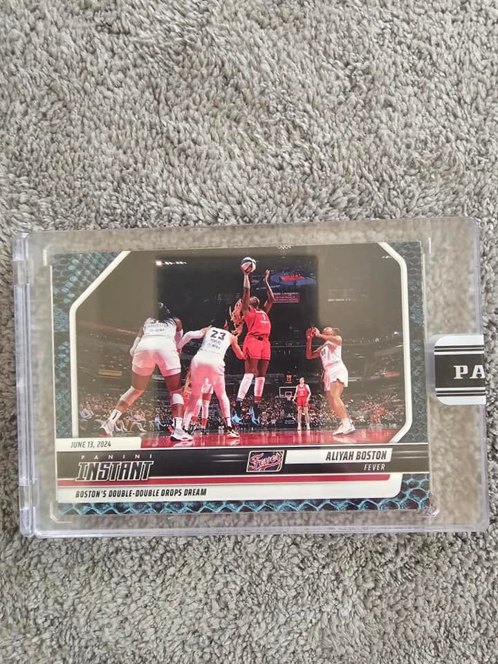 2024 Panini Instant WNBA #65 Aliyah Boston Blue Viper Parallel 1/1 One Of One