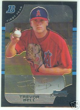 Trevor Bell Anaheim Angels  05 Bowman Chrome Draft R/C