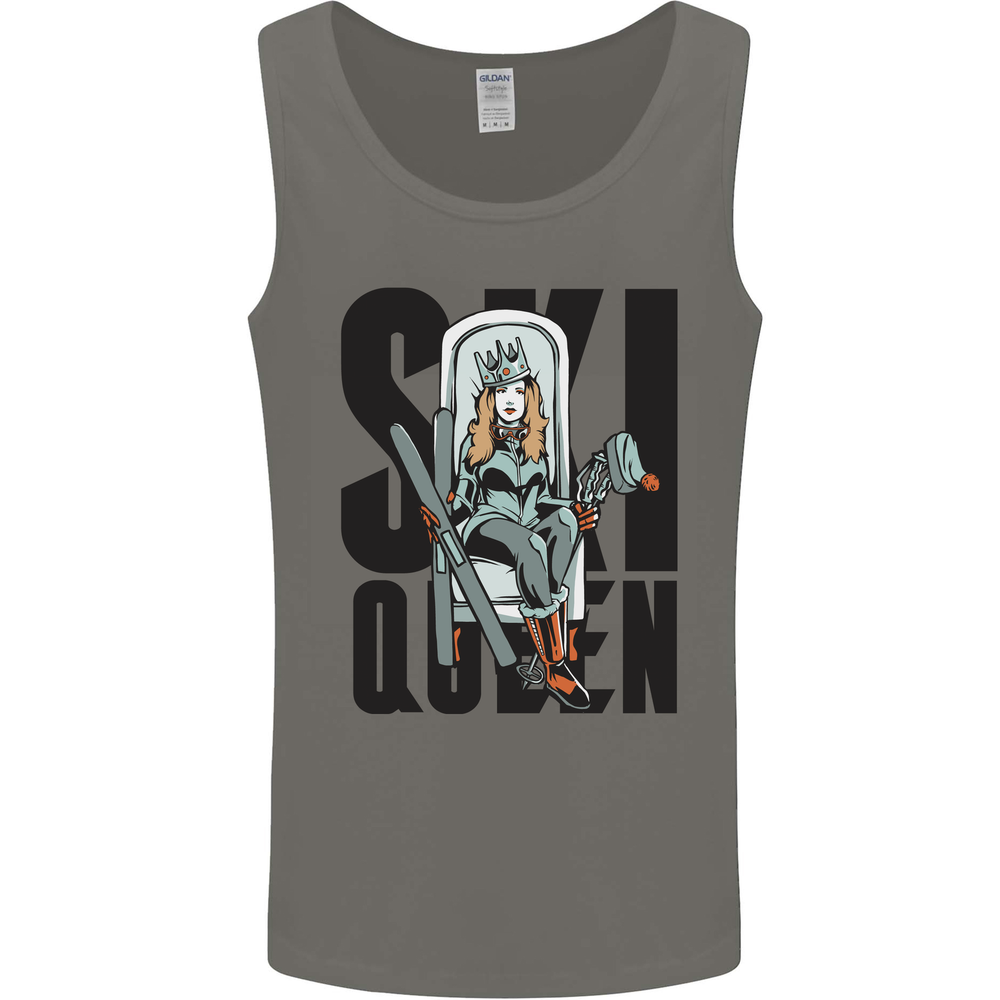 Ski Queen Funny Skiing Mens Vest Tank Top