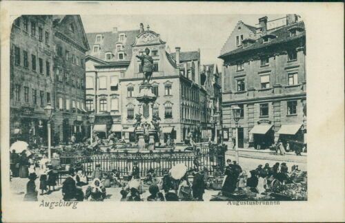 Ansichtskarte Augsburg Augustusbrunnen um 1910 (Nr.9455)