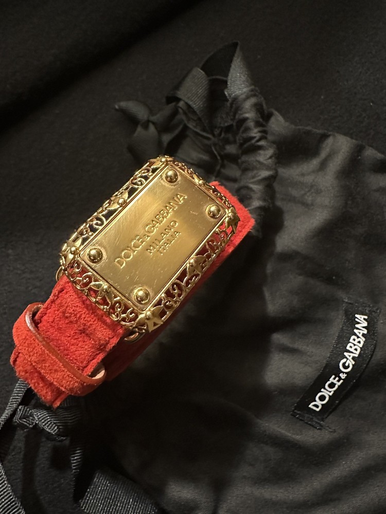 Dolce & Gabbana Belt Red for Women Made In Italy