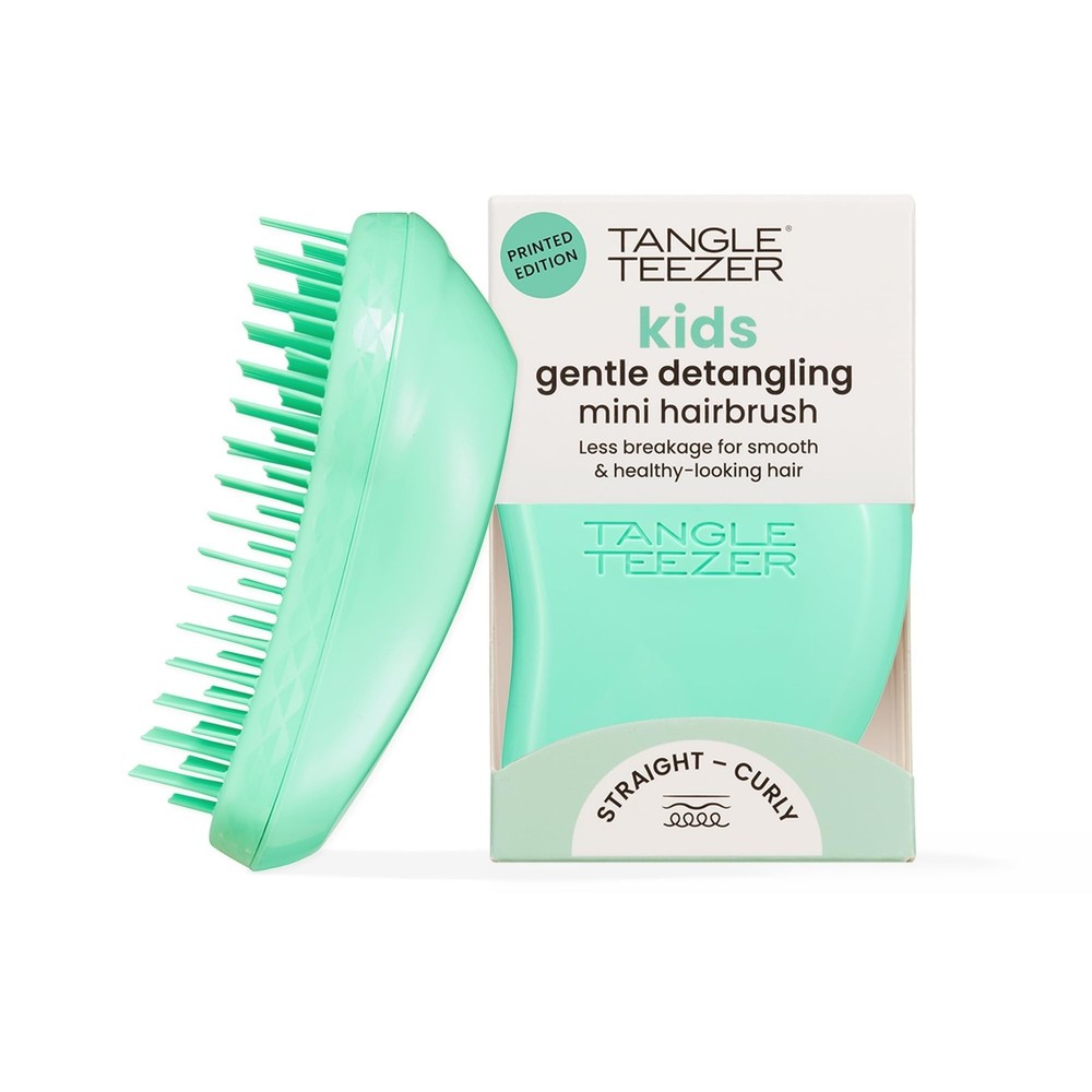 Tangle Teezer Original Detangler Brush, Dry & Wet Travel mini, Paradise Green