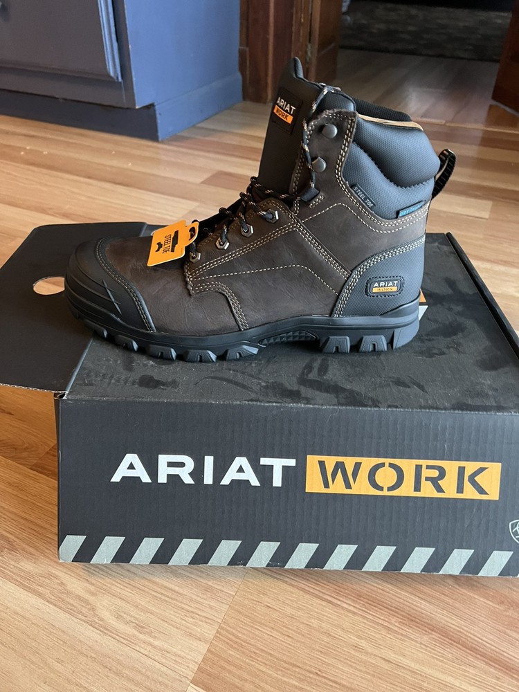 Ariat Men's Treadfast 6 Inch Brown Work Boots 10034672