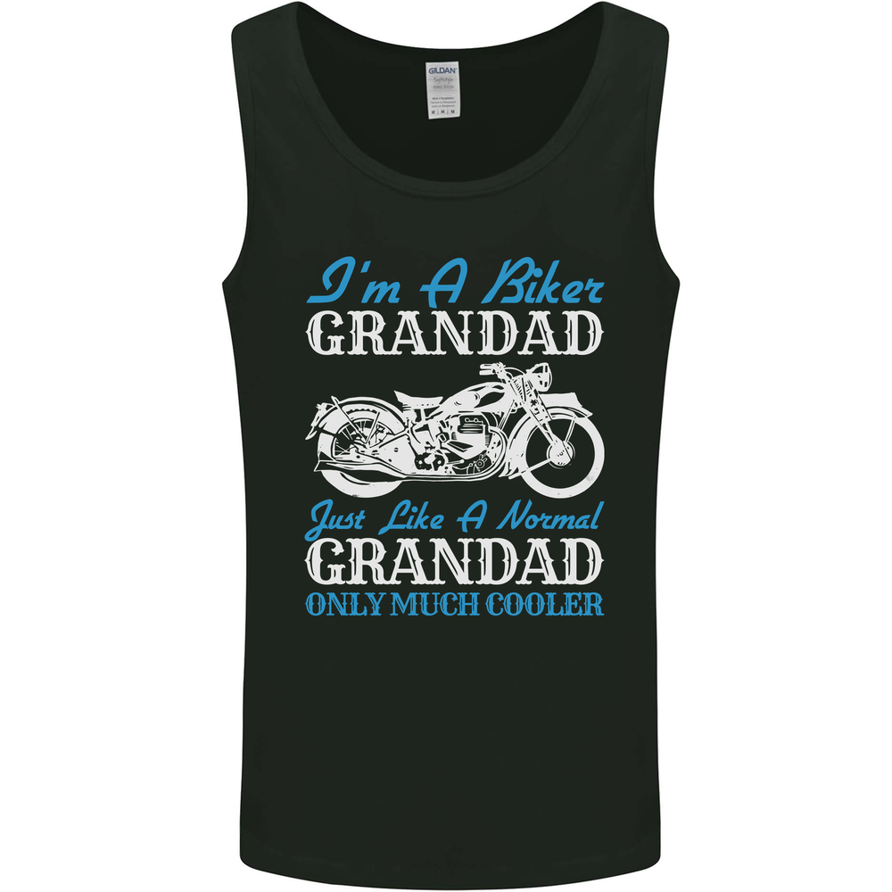 Biker Grandad Grandparents Day Motorcycle Bike Mens Vest Tank Top