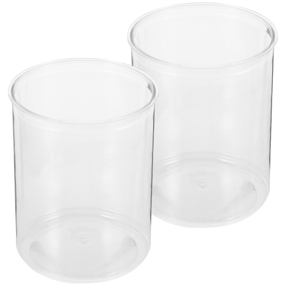 2-Pack Mini Clear Fish Bowl for Goldfish or Hydroponic Plants