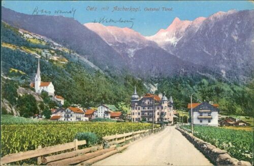 Ansichtskarte Oetz mit  Ascherkogl Oetztal Tirol  (Nr.910)