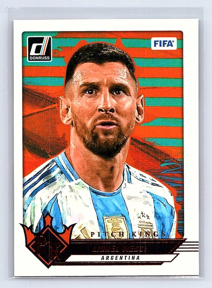 Lionel Messi 2024-25 Donruss Soccer Pitch Kings Card #10
