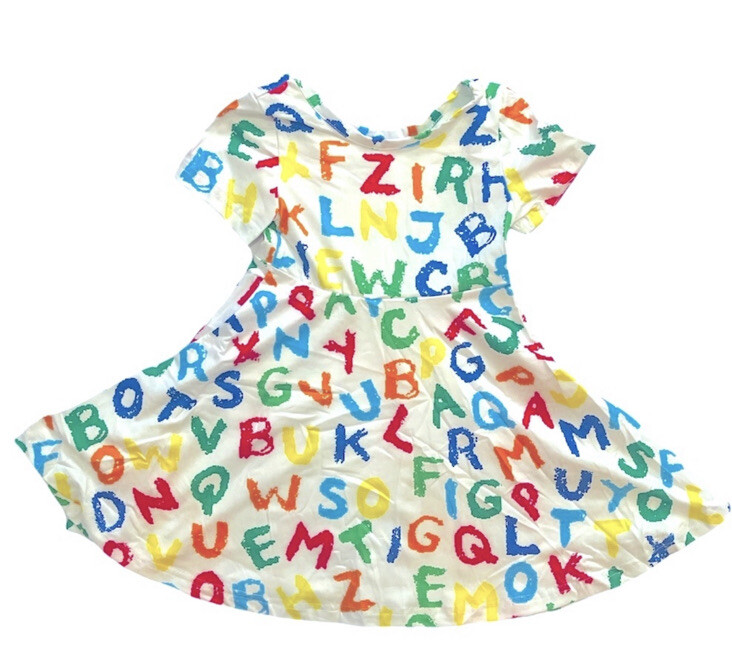 3T Adorable Back to School Dress for Toddlers-image
