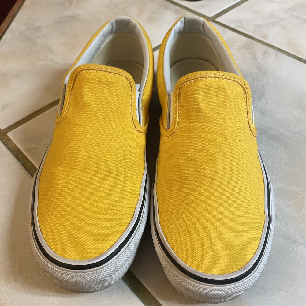Bright Yellow Vans Classic Sneakers for Casual Comfort