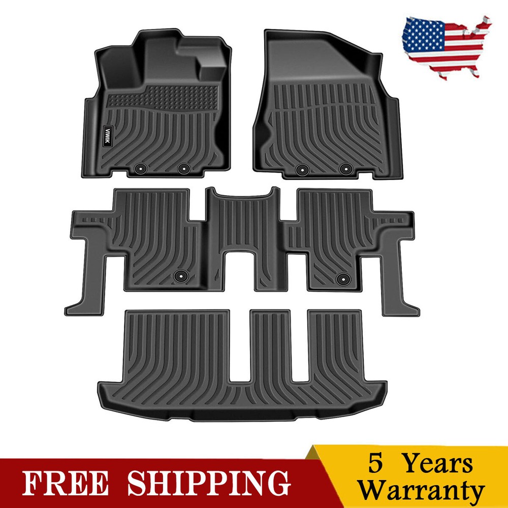 Durable Floor Mat Liners for 2013-2020 Nissan Pathfinder 7-Seater 3.5L V6
