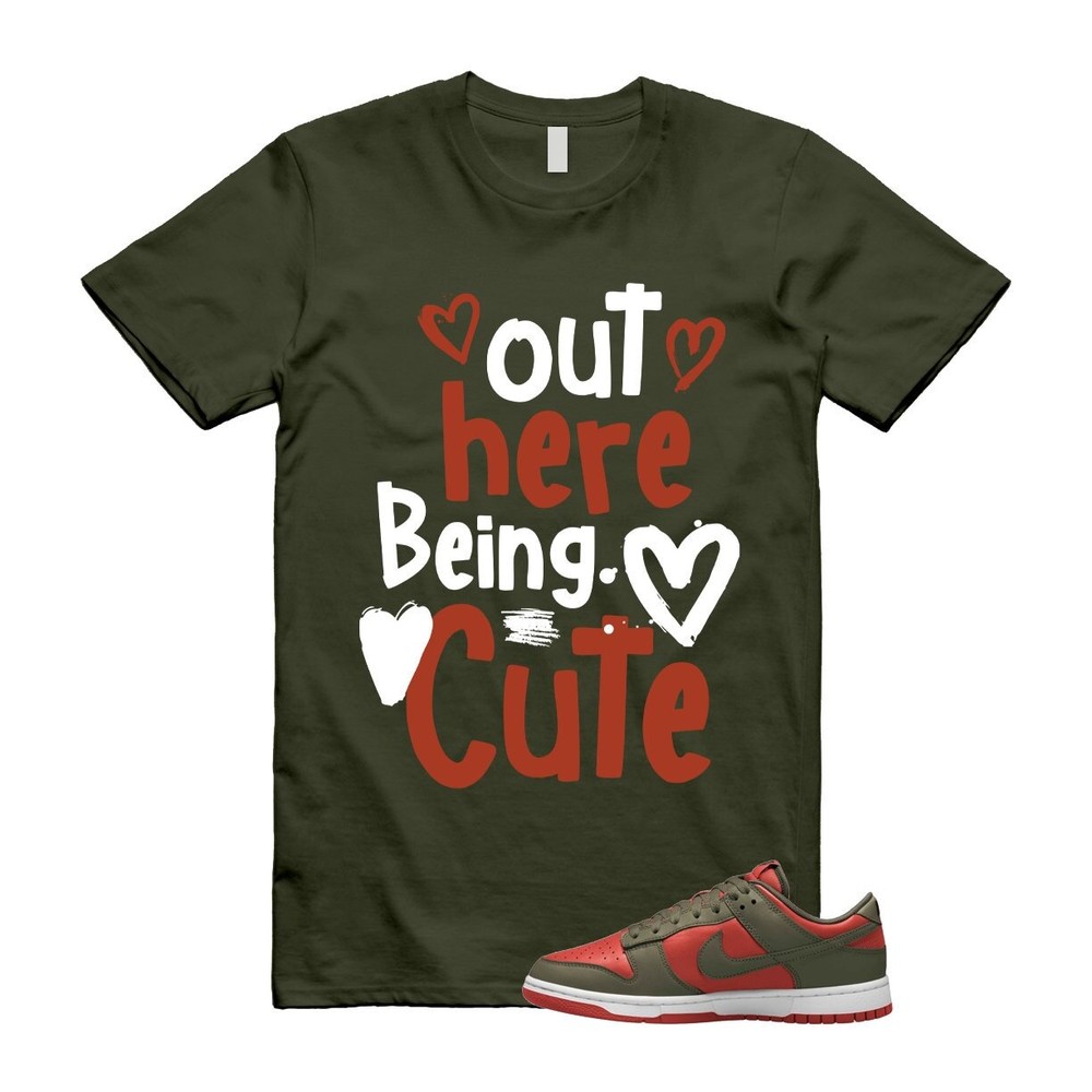 Dunk Mystic Red Cargo Khaki White Low T Shirt Match C2