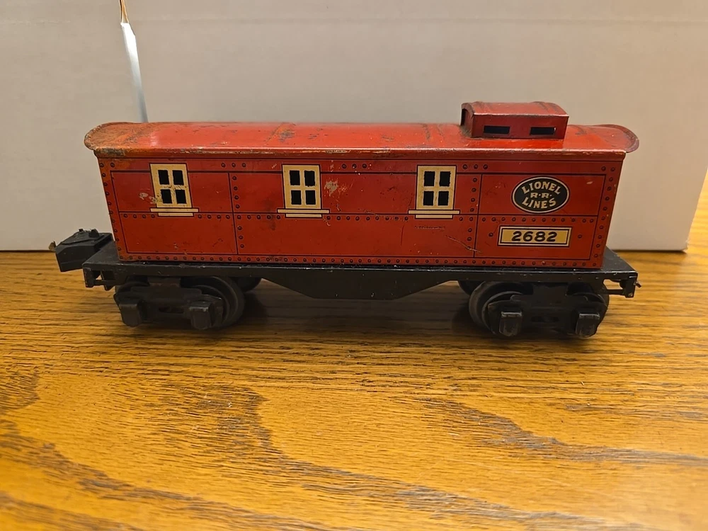 Vintage Prewar Lionel Lines 2682 Caboose All Metal O Gauge Shape