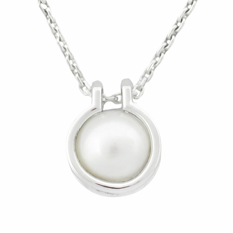 Tiffany Co Hardware Freshwater Pearl Necklace in 925 Silver Jewelry