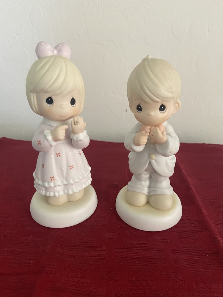 Precious Moments 1993 I Still Do Figurine Featuring Boy and Girl