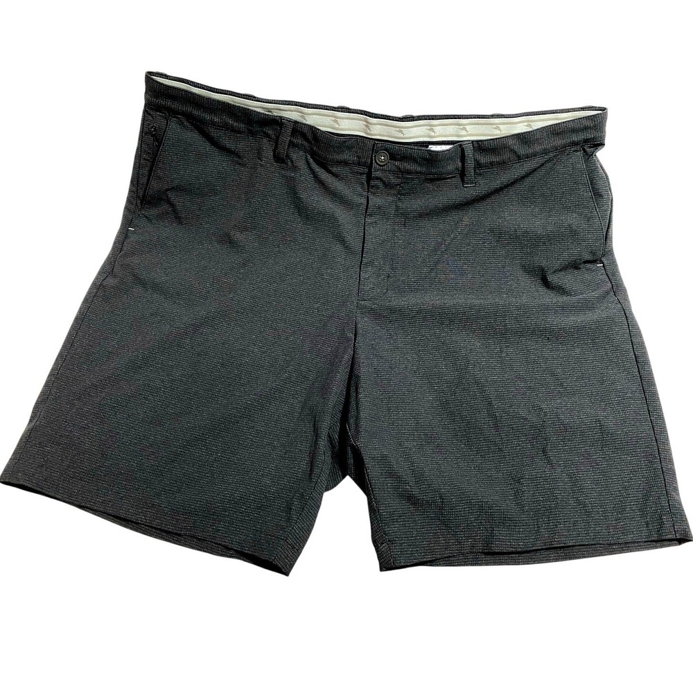 TOMMY BAHAMA Men Golf Shorts Black Textured 46 RG 10
