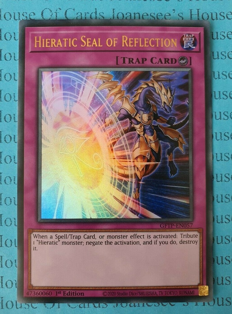 Hieratic Seal of Reflection GFTP-EN057 Ultra Rare 1st Ed NM YuGiOh Card
