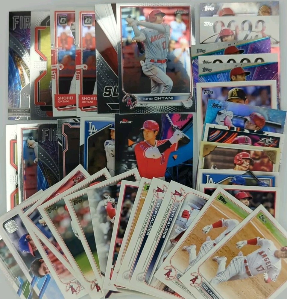 Shohei Ohtani 36 Card Lot Angels/Dodgers - Various Seasons Base, Inserts