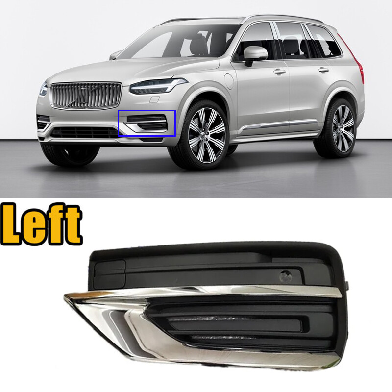 Volvo XC90 2020-2021 Left Front Bumper Fog Light Grille Cover