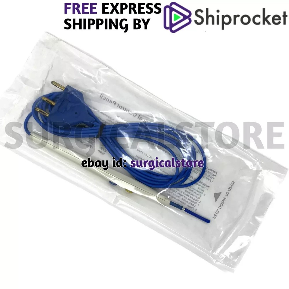 Disposable Cautery Pencil Electro Surgical Pencil Single Use Hand Switch 5pc dhl