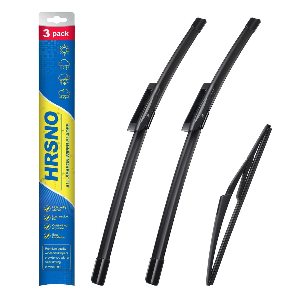 18-19 Inch Windshield Wiper Blades with 10 Inch Rear Wiper Set Auto Replacement
