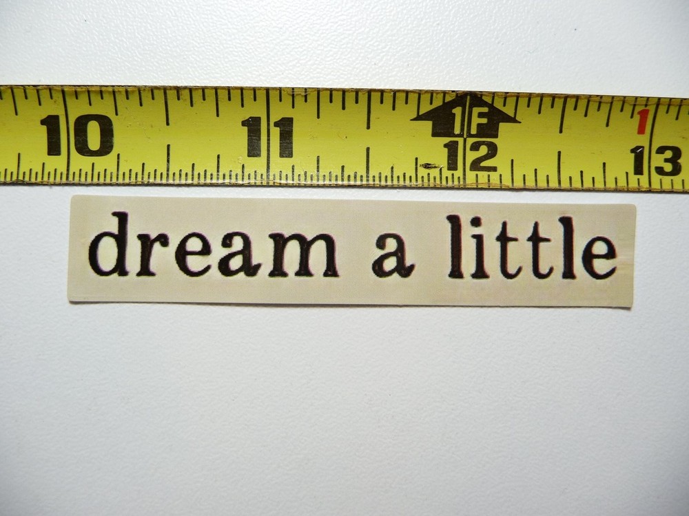 Dream Little Sticker Decal for Scrapbooking Motivate Positive Words