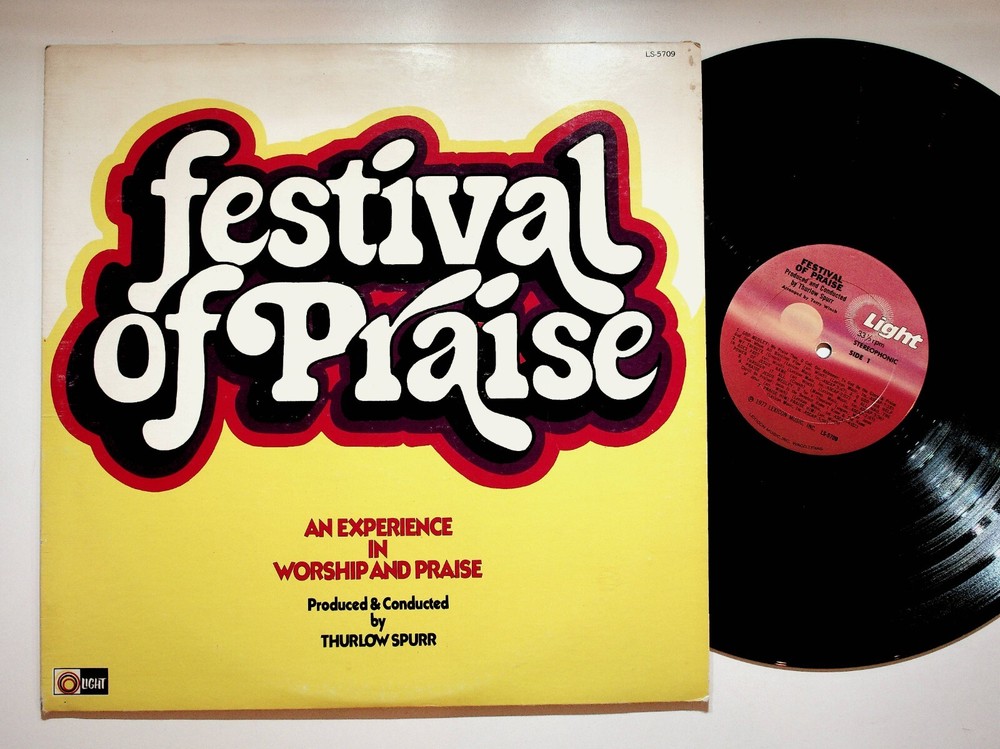 1977 Festival Of Praise Thurlow Spurr Gospel Christian Vinyl LP Record VG+