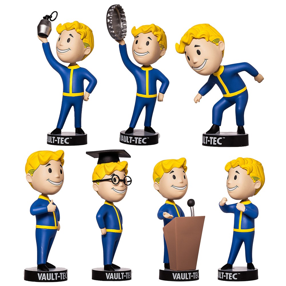Fallout 4 Series Vault Boy Bobble Head Doll PVC Figure Collectible Toy Model