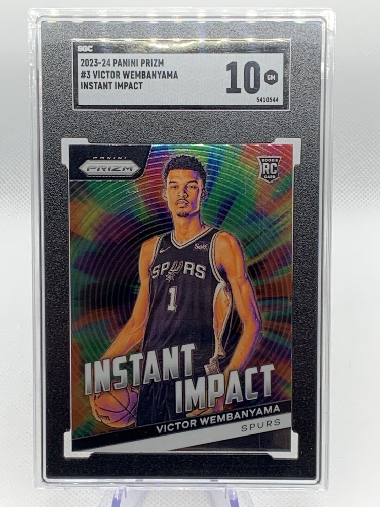 2023-24 Panini Prizm Instant Impact #3 Victor Wembanyama Rookie Card