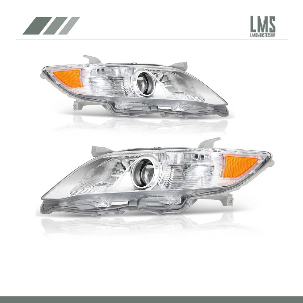 2010-2011 Toyota Camry 4-Door Sedan Chrome Headlight Assembly