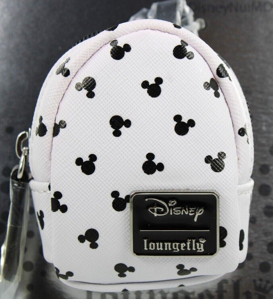 Disney Loungefly Nuimos Mickey Mouse Icons Faux Leather Plush Mini Backpack