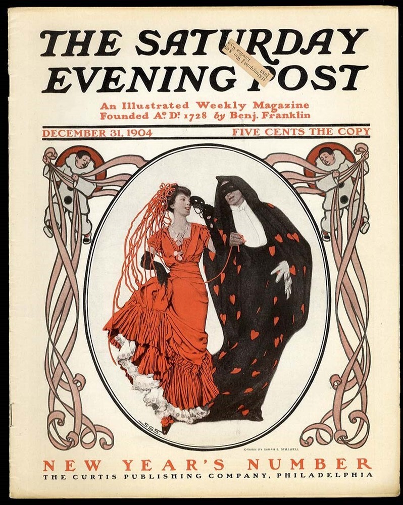 New Years Number SATURDAY EVENING POST 1904 Politics INSIDER TRADING Wall Street-image