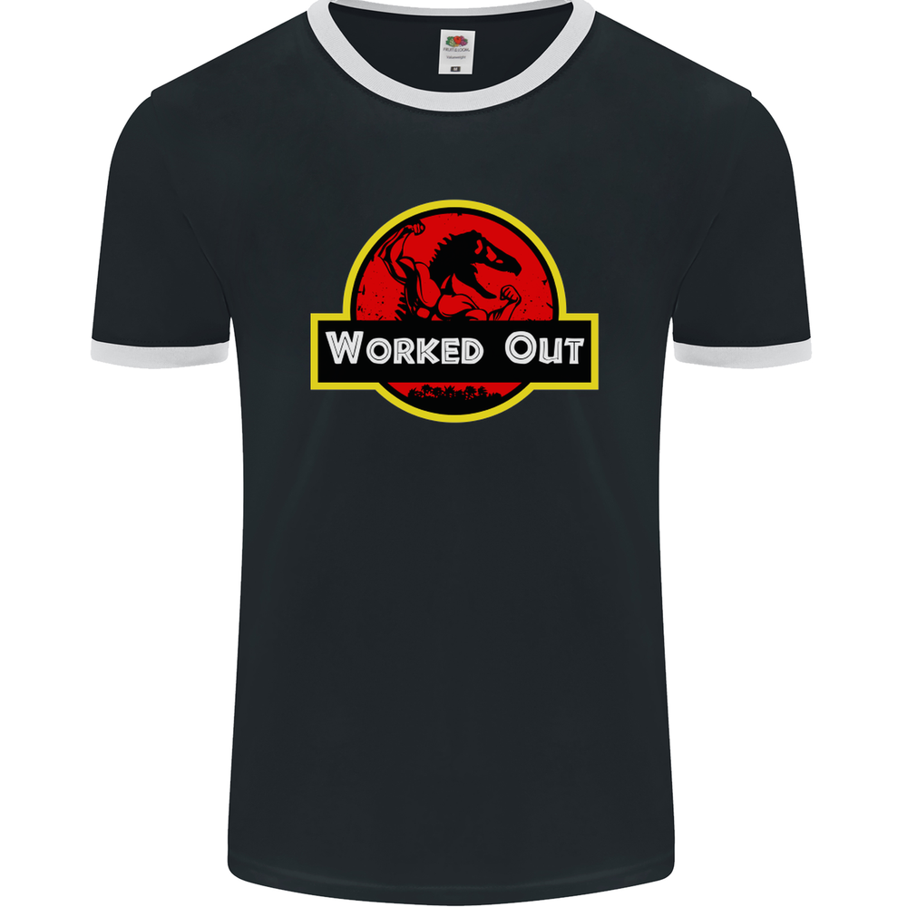 Gym Worked Out Training Top Fitness Mens Ringer T-Shirt FotL