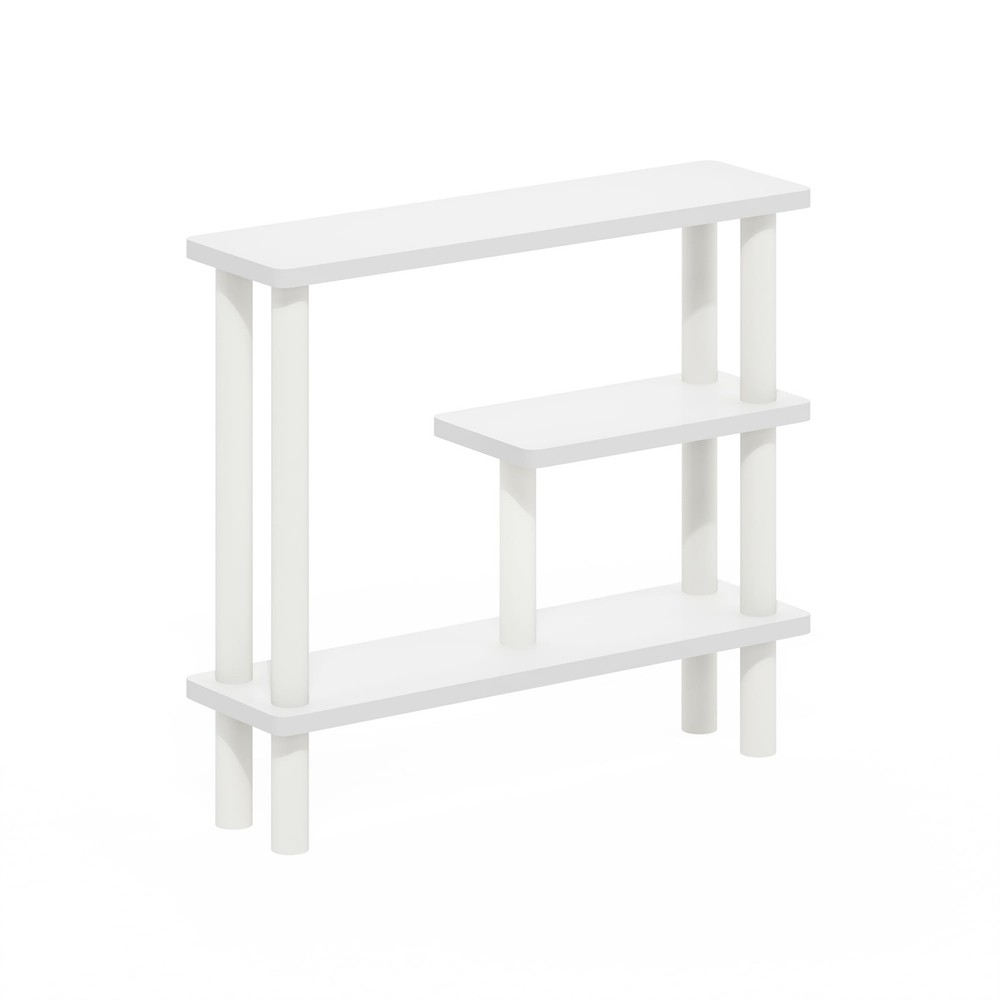 Slim White Turn-N-Tube Space Saving Storage Rack