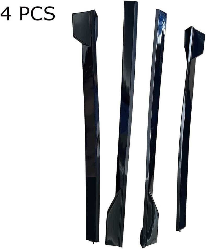 Side Skirts Extension Carbon Fiber Style For 2018-2022 Toyota Camry Left & Right