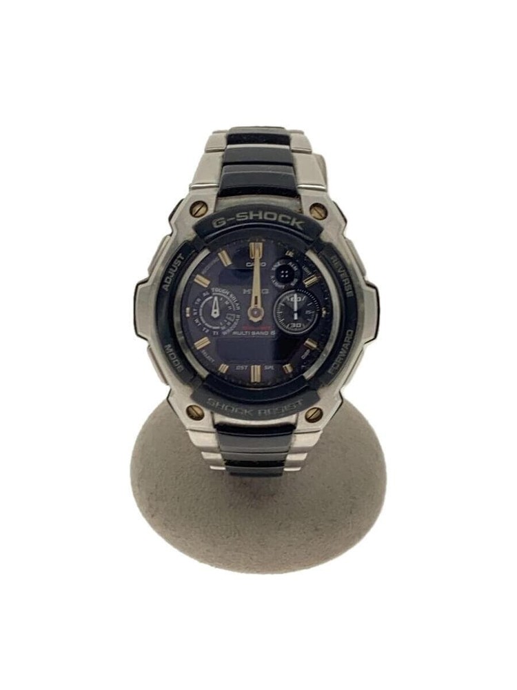 CASIO G-SHOCK MTG-1500-9AJF Stainless Steel Solar Digital Analog Watch Used JP W