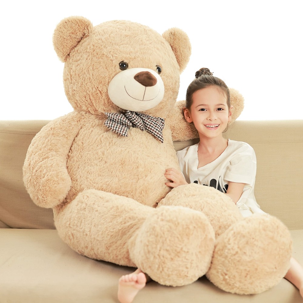 47 inch Giant Teddy Bear Stuffed Animal Brown Big Plush Teddy Bear Valentine'...