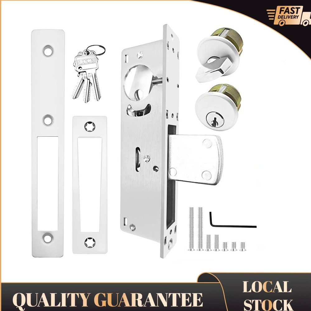 Storefront Door Mortise Lock Bolt Deadbolt 2 Cylinders Adams Rite Cam 1-1/8