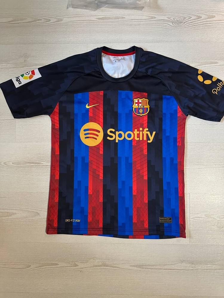 Barcelona FC Lewandowski #9 Football Jersey Soccer Shirt Mens