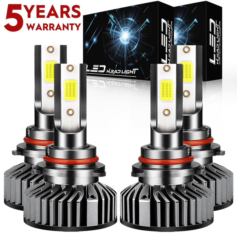 For Honda Accord 2003-2007 LED Headlight Bulb White High/Low Beam 9005 9006 F2QC