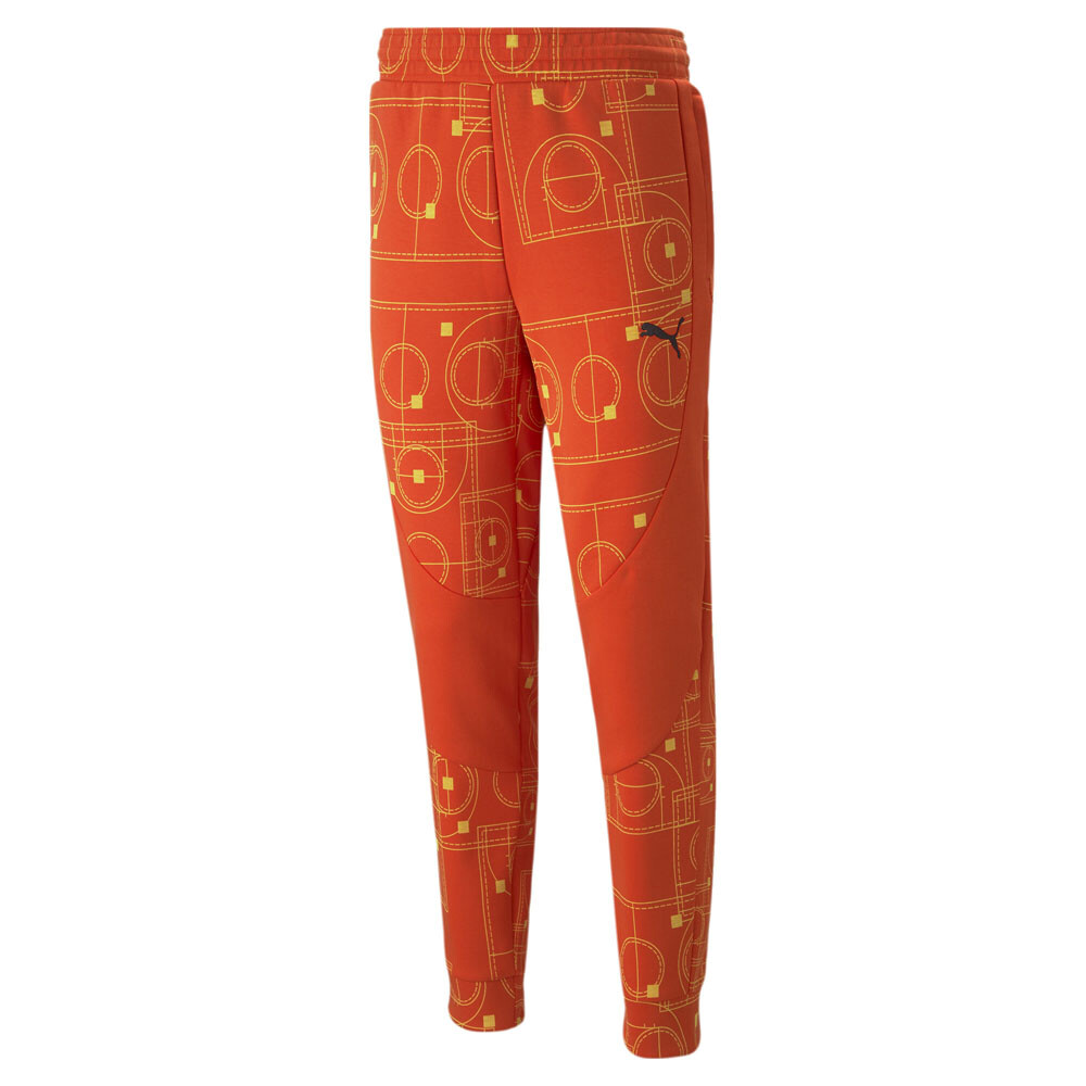 Puma MVP Dime Pants Men Orange Athletic Casual Joggers 53876203