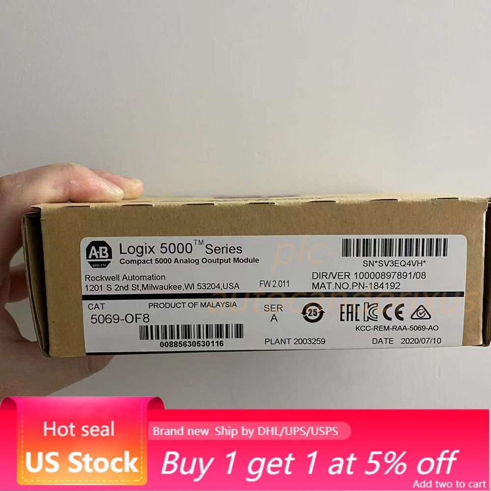 New Factory Sealed AB 5069-OF8 / A Compact 5000 Analog Output Module 5069OF8