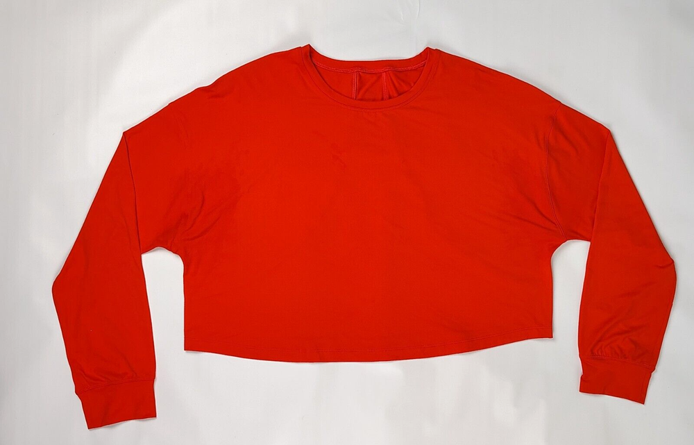Lululemon Muscle Love Long Sleeve Shirt Autumn Red Size 8?
