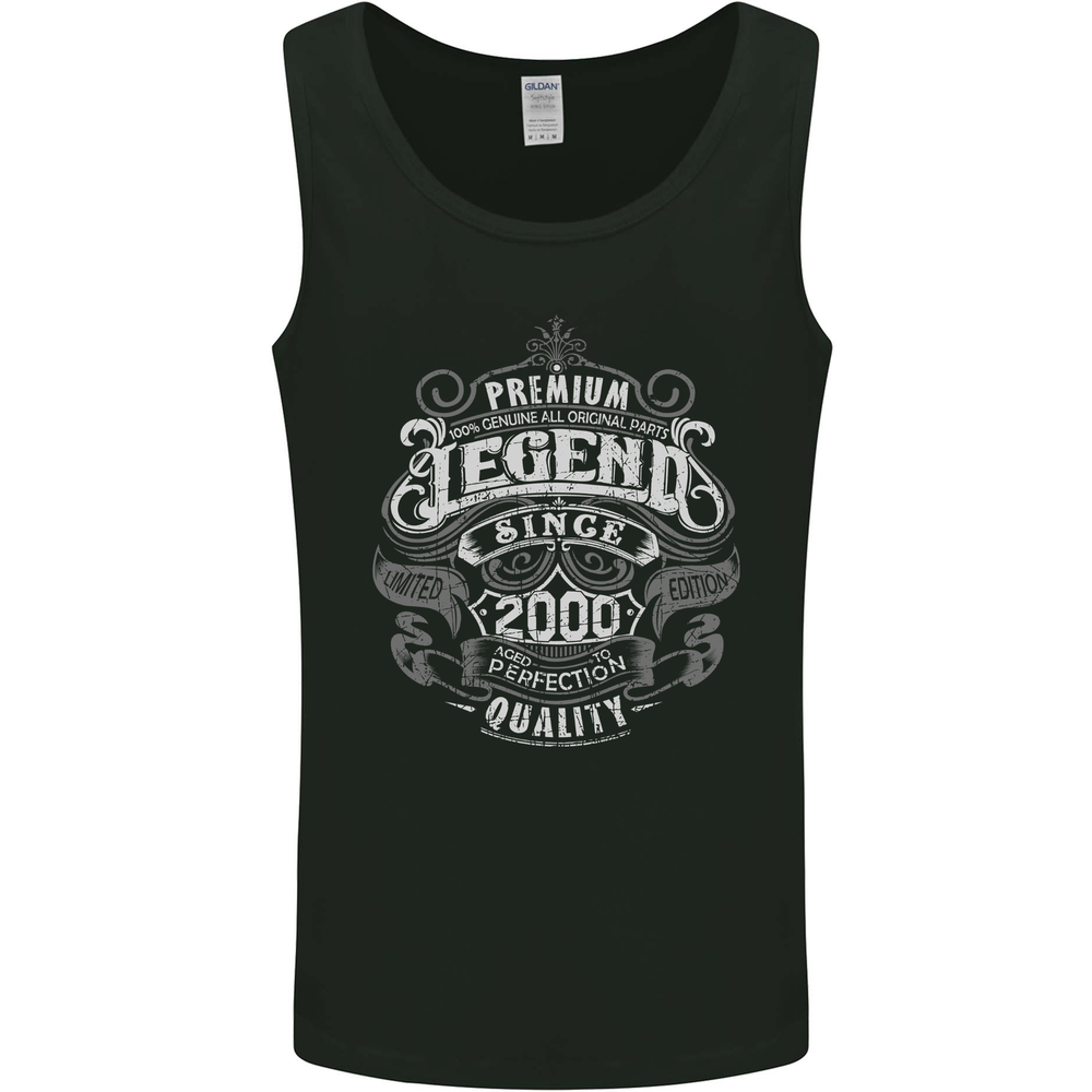 Premium Legend 25th Birthday 2000 Mens Vest Tank Top