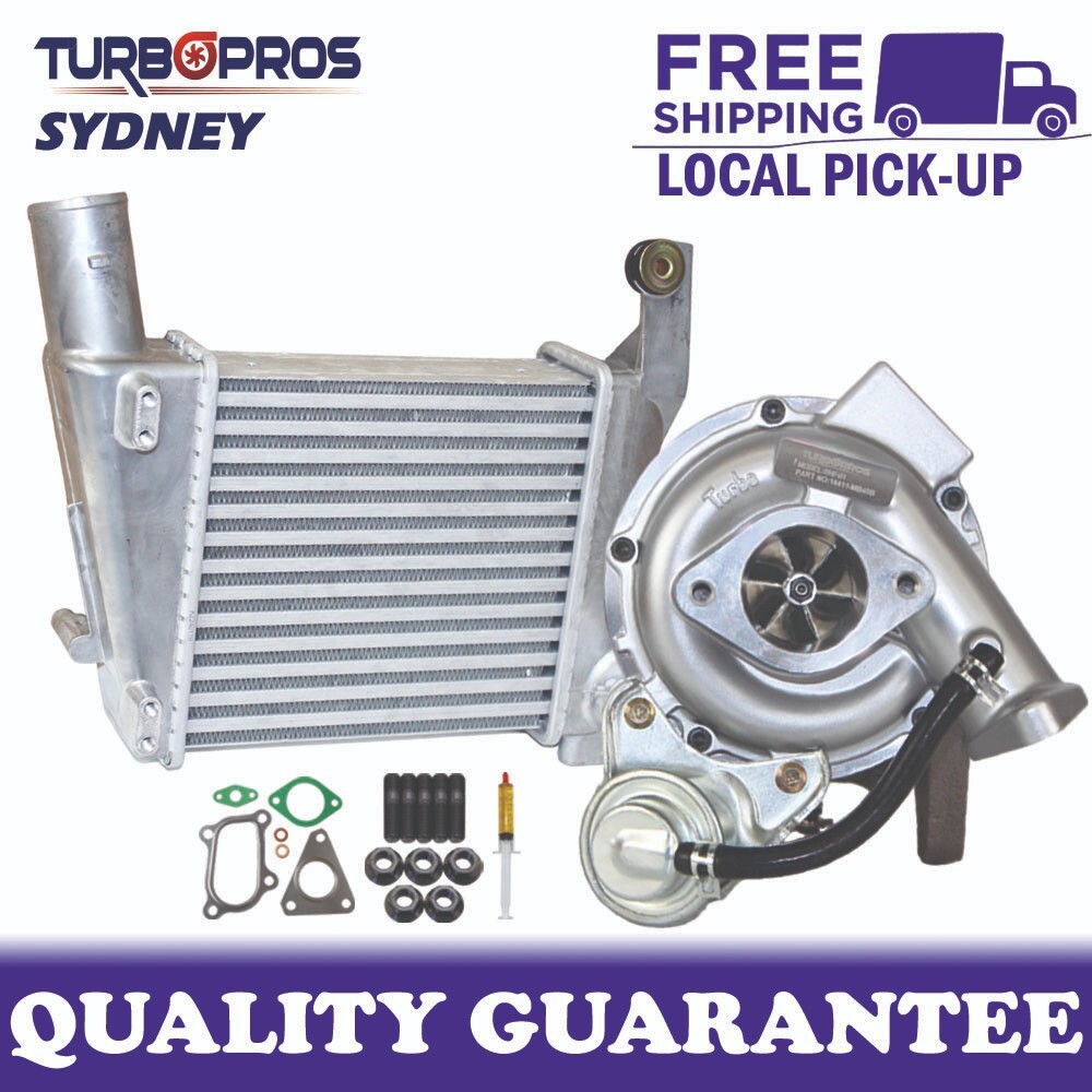 Upgrade Billet Turbo Charger+63mm Intercooler For Nissan Navara D22 YD25 2.5L