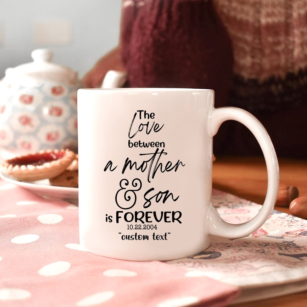 Custom Mother's Day Gift Mother's Day Mug The Love Between A Mother And Son Is