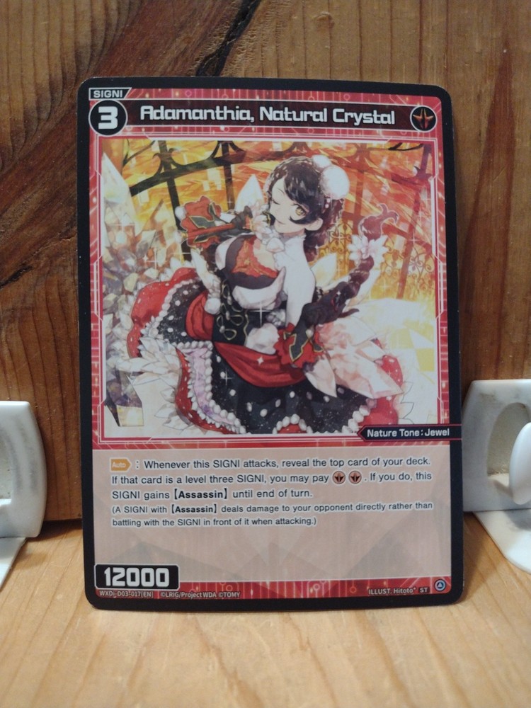 WIXOSS Adamanthia Natural Crystal Trading Card