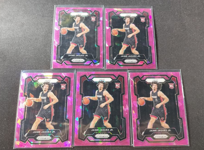 Jaime Jaquez Jr. 2023-24 Panini Prizm Pink Ice Cracked RC #137 Rookie Lots 5 -GK
