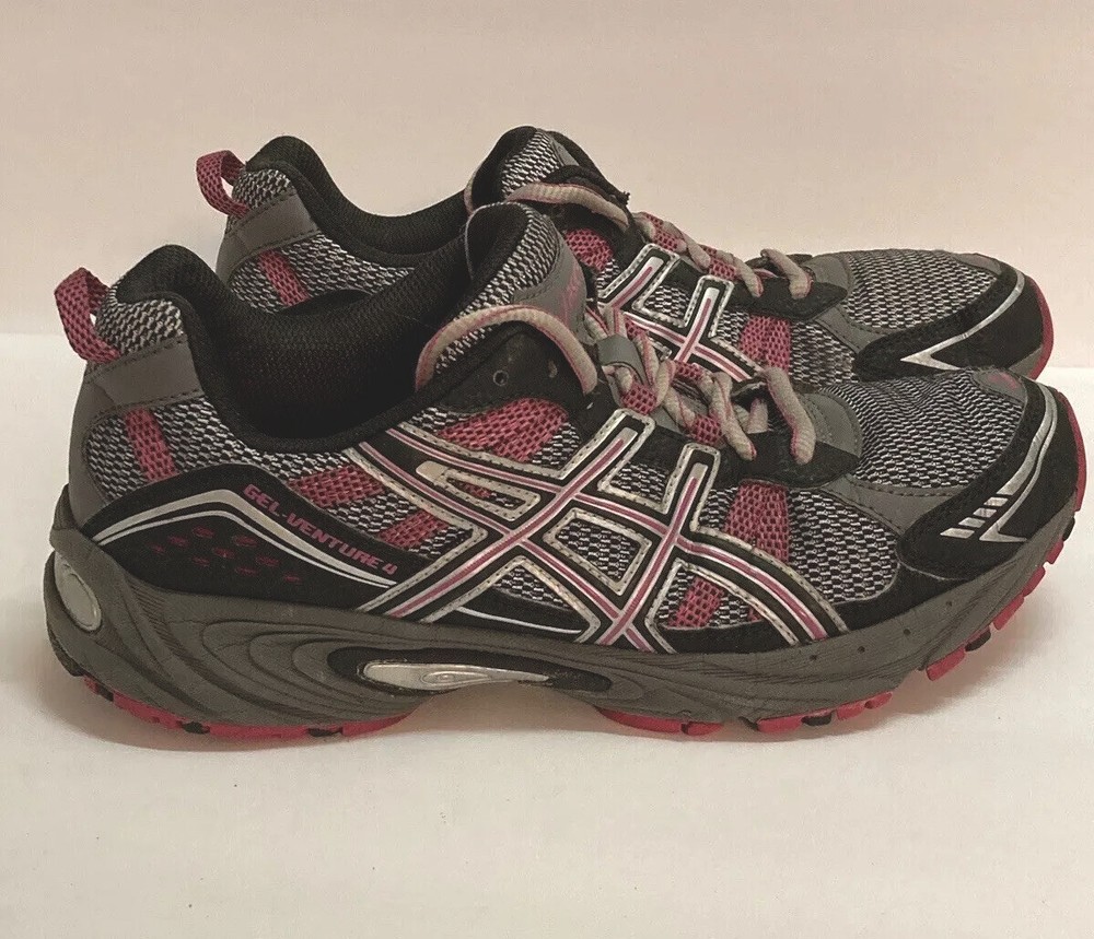 Asics Gel Venture 4 Zapatos Mujer 8.5 Trail Running Senderismo Tenis Aire Libre